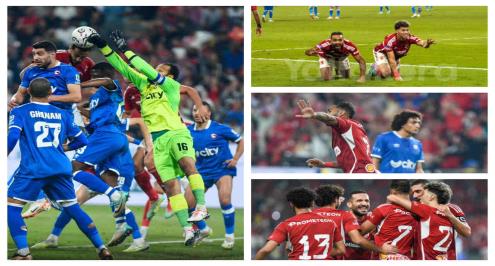 لقطات لم تذع من احتفال كهربا وإمام بهدف الأهلي الأول في فيوتشر (صور)